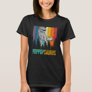 Camiseta T Rex Dinossaur Poppop Saurus Família Corresponden