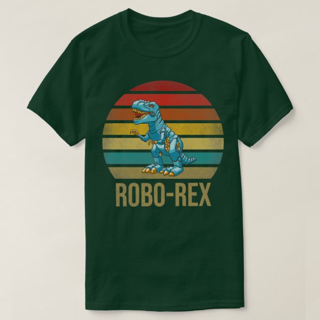 Camiseta T Rex Dinossaur TRex Robot Dino RoboRex (Frente do Design)