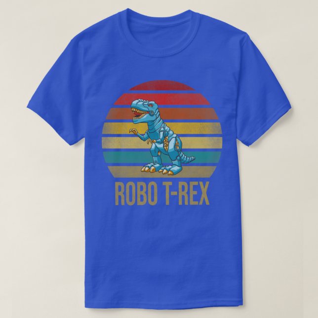 Camiseta T Rex Dinossaur TRex Robot Dino RoboRex1 (Frente do Design)