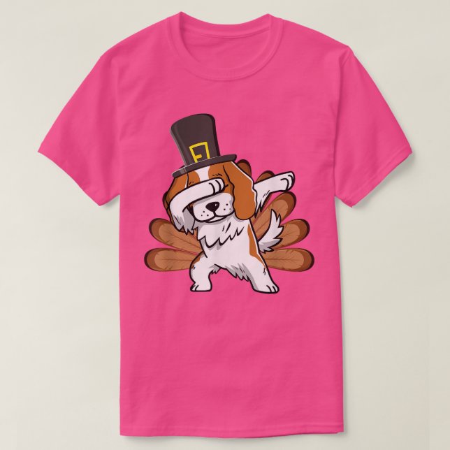 Camiseta T-Rex Dinossaur Turquia Buddy Pilgrim Que Engraçad (Frente do Design)