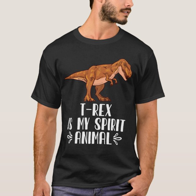 Camiseta T-Rex é o meu animal espiritual (Frente)