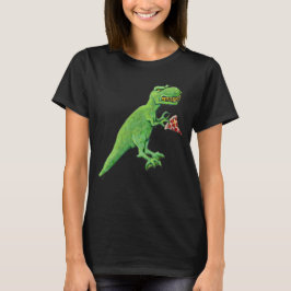 Camiseta T-Rex e Pizza