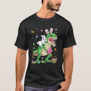 Camiseta T Rex Easter Bunny Dinosaur Boys Basket Stufers