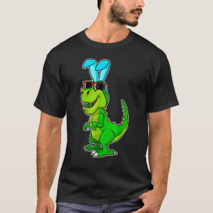 Camiseta T Rex Easter Bunny Dinosaur Boys Basket Stufers