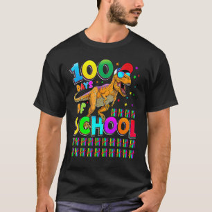 Camiseta T Rex Engraçado 100 Dias De Escola Professor Dinos