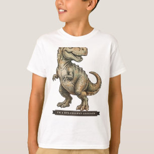 Camiseta T-Rex Engraçado para Crianças
