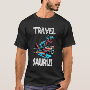 Camiseta T-Rex Engraçado Travel Saurus