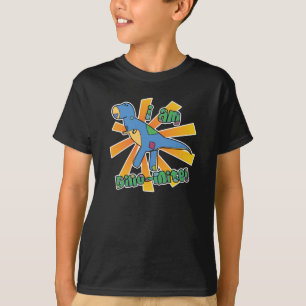 Camiseta T Rex eu sou TShirt escuro de DinoMite (o esboço