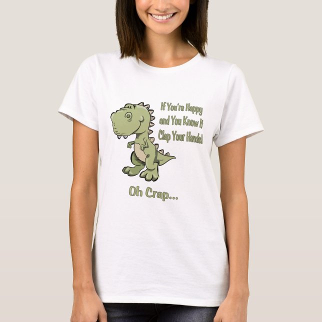 Camiseta T-Rex feliz (Frente)