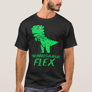 Camiseta T Rex Flex Pun Dinossaur Malhação de Workout