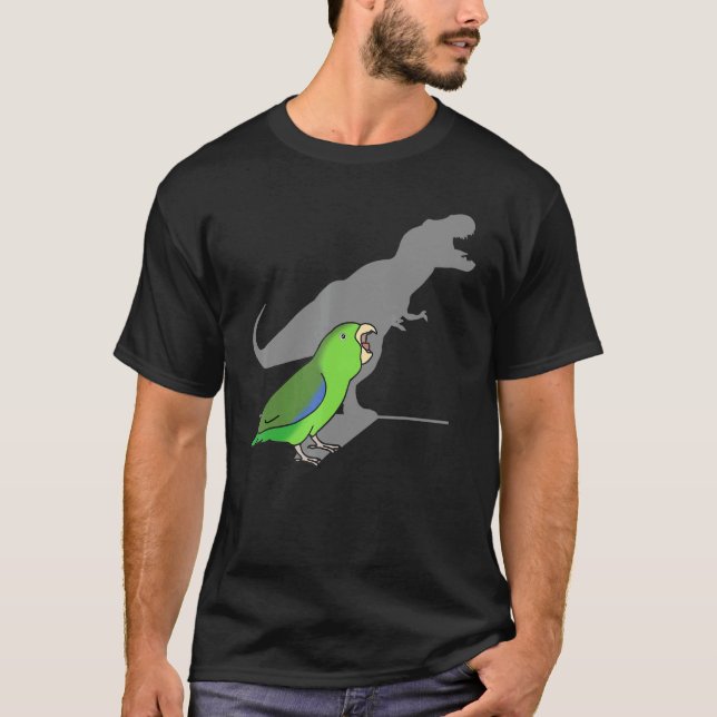 Camiseta T Rex Green Parrotlet Cubo Parquito Cujo Pancete R (Frente)
