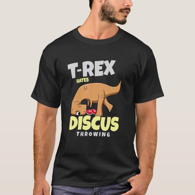 Camiseta T Rex Hates Disco Jogando Via E Campo (Frente)