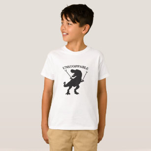 Camiseta T-rex imparável - Escolher cor de fundo