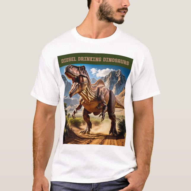 Camiseta T. Rex irritado (Frente)