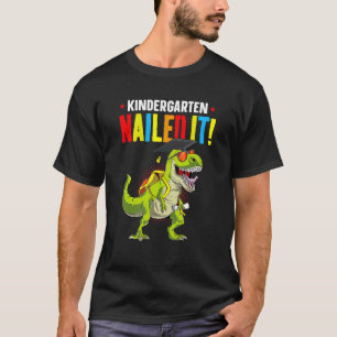 Camiseta T Rex Kindergarten Nails Classe De Graduação De Ti