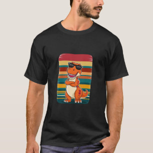 Camiseta T-Rex legal com óculos de sol Retro Dinossaur T-