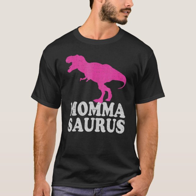 Camiseta T Rex Mommasaurus T Rex Dinossaur Mãe (Frente)