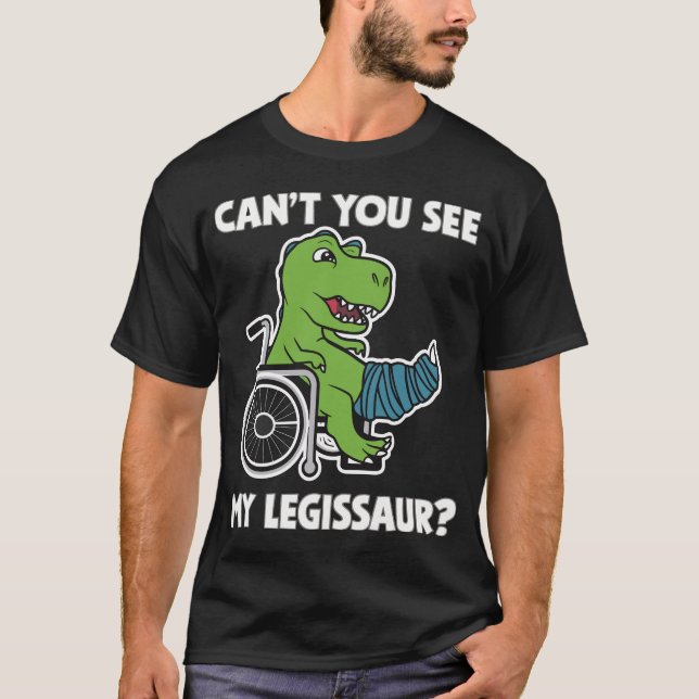 Camiseta T-Rex NÃO VÊ MEU dinossauro LEGISLATIVO (Frente)