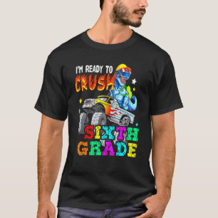 Camiseta T Rex no Caminhão Monstro - Estou Pronto para Esma