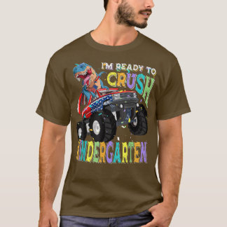 Camiseta T Rex no Monster Truck - Estou pronto para esmagar
