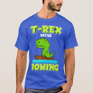 Camiseta T Rex Odeia Dinossauro de Linhas Removendo