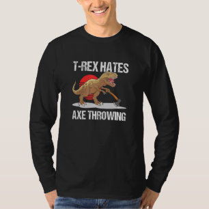 Camiseta T Rex Odeia Lançamento de Machado de Lenhador