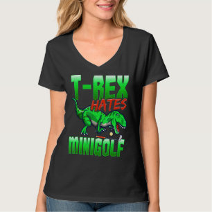 Camiseta T Rex Odeia Minigolf Mini Golf