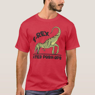 Camiseta T-Rex Odeia Push-Ups