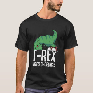 Camiseta T Rex Oodeia Sapatos Dino de Armas Curtas Engraçad