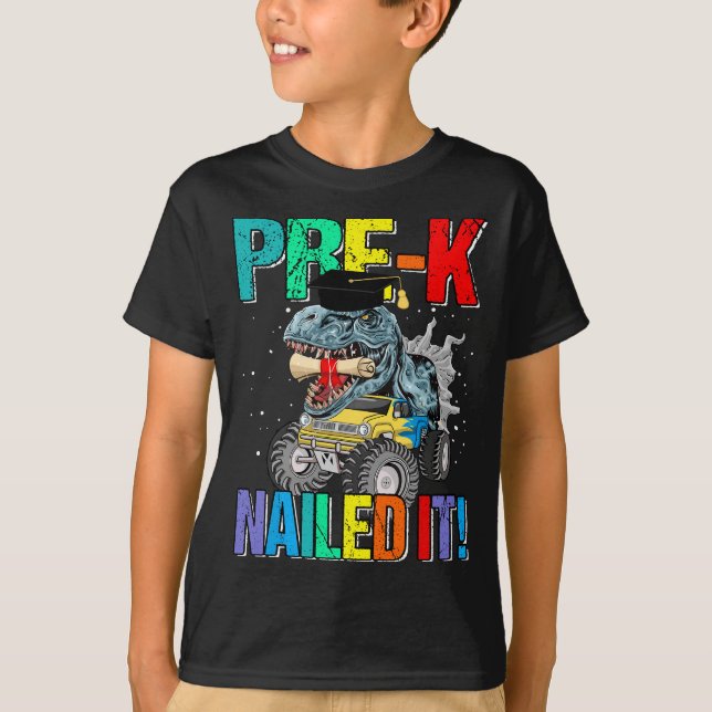 Camiseta T Rex Pré-K Graduação De Ti Em Penhor De 2022 Din (Frente)