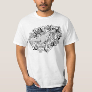 Camiseta T-Rex psicodélico