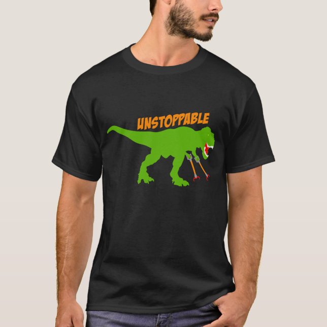 Camiseta T-Rex que nada pode parar (Frente)