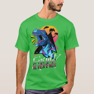 Camiseta T Rex Retro Neon Party