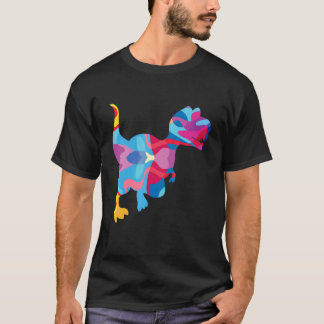 Camiseta T Rex rex Colorful Graphic