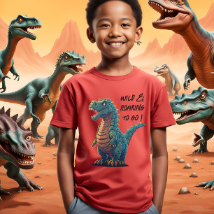 Camiseta T-Rex Selvagem e Rugindo para Ir
