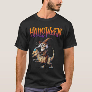 Camiseta T-rex Skeleton Ride Halloween