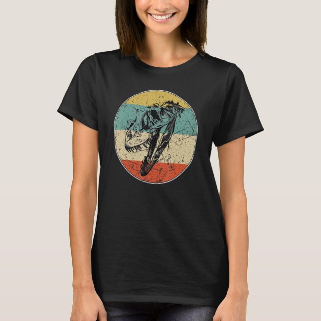 Camiseta T Rex Skull Tyrannosaurus Rex Bones Distrito de Vi (Frente)