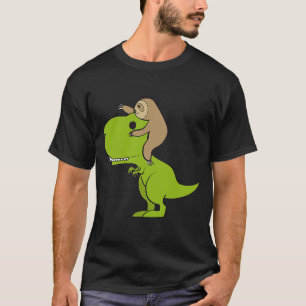 Camiseta T Rex Sloth Amigos Tyrannosaurus Prehistóricos