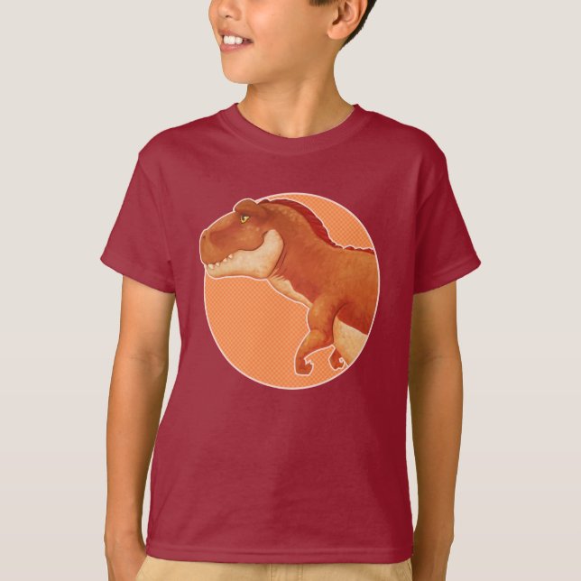 Camiseta T-Rex T-Shirt Laranja (Frente)