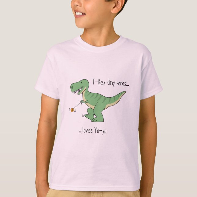 Camiseta T-Rex tiny arms: Yo-yo (Frente)