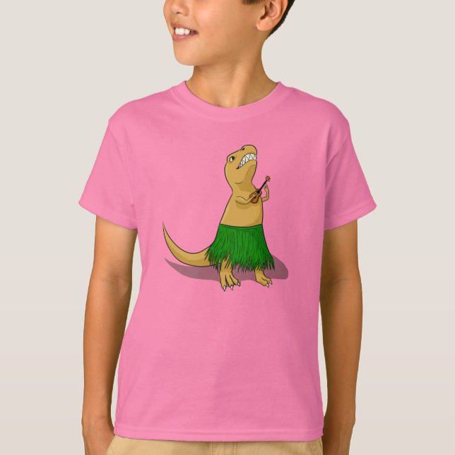 Camiseta T-Rex Ukulele (Frente)