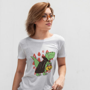 Camiseta T Rex Vampire Dinossaur Halloween