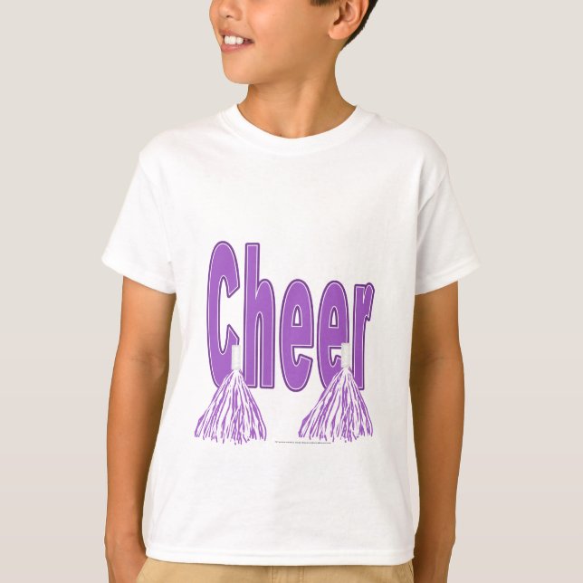 Camiseta T roxo dos miúdos do elogio (Frente)