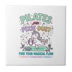Camiseta T-S de Tipografia Negrito Pilates de Unic