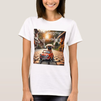 Camiseta T-Schirt mit Mops im Mini Morris