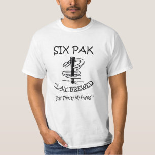 Camiseta T-Seis Pak do valor das ferraduras/sedento