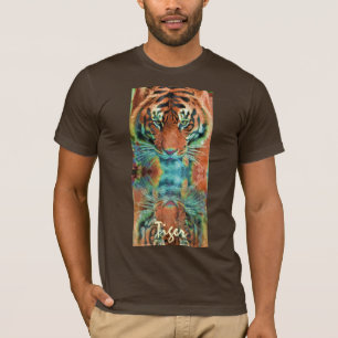 Camiseta T selvagem dos animais selvagens do gato grande do