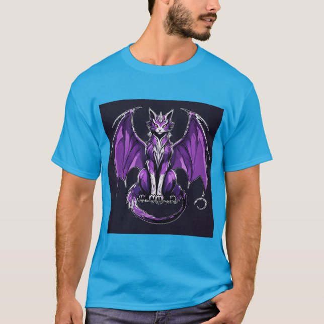 Camiseta T shart degradon cat cotan design estilo novo (Frente)