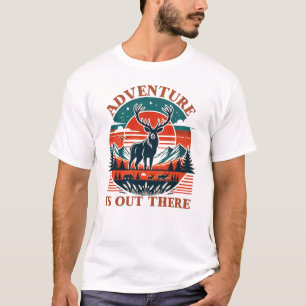 Camiseta T-shir, aventura externa de T-shir clássico de Big