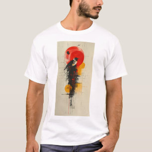 Camiseta T-Shir Minimalista Contemporâneo de Arte Abstrato 